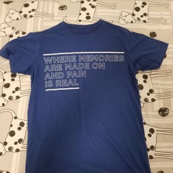 99%新New Pull & Bear 男裝Tee Shirt Slim Fit 藍色T恤