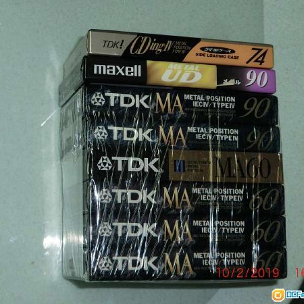 全新 TDK pro Metal cassette tape 卡式帶 MA90 Maxell Metal UD90 Japan Made