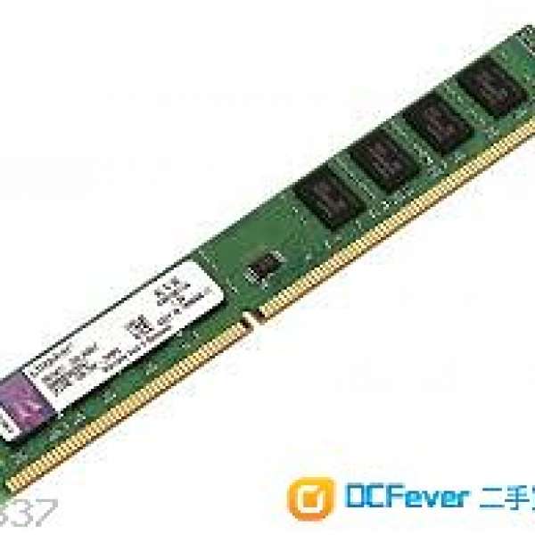 Kingston DDR3 1600 8GB RAM 兩條 台機 短身RAM (Total 16GB)