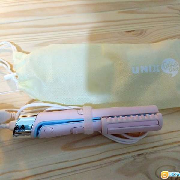 Unix USB multi iron 迷你捲髮器(直/曲兩用) (粉紅色)