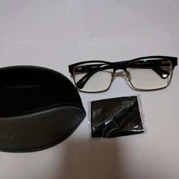 emporio armani ea黑色金屬眼鏡