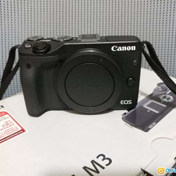 Canon EOS M3 body ( Canon Shop 購買) 不包括鏡頭, 98%new