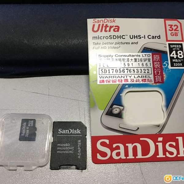 SanDisk 32GB Class4 Micro SD 咭 (合手機用)