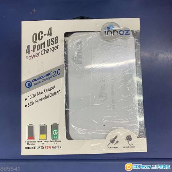 香港行貨 INNOZ QC-4 Port USB Power Charger