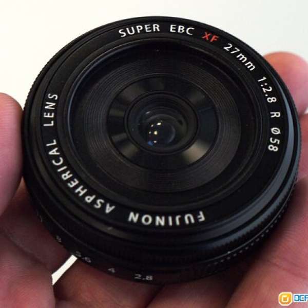 90%新 Fujifilm Super EBC XF 27mm F2.8 黑色 Pancake 餅鏡 Black