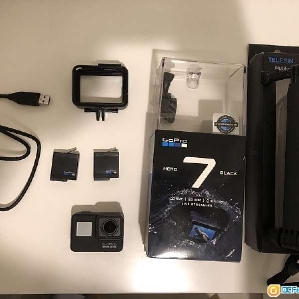 Gopro hero 7 black go pro 連兩粒原廠電池