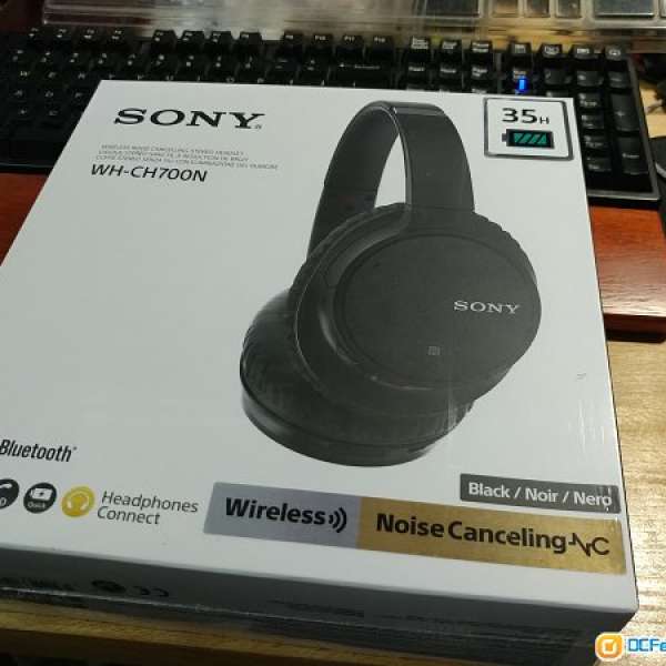 放100% 全新未開封 Sony WH-CH700N 無線主動抗噪藍牙耳機 Wireless Headphone (黑色)