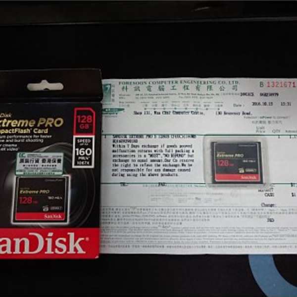 SanDisk Extreme PRO CompactFlash Card 128GB (二手)