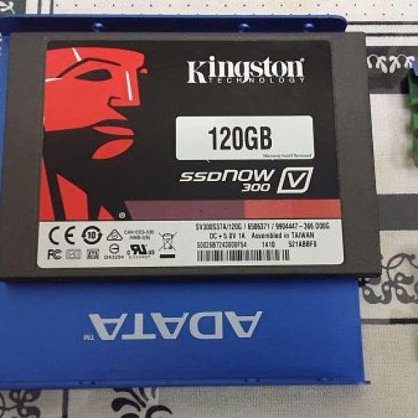 Kingston 120 GB  SSD  ,  Ram 4GBx2