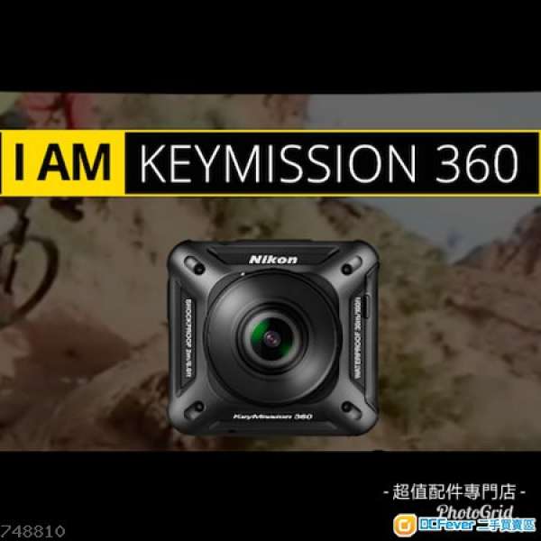 99新 Nikon KeyMission360 全套有盒有配件雙鋰電 4K 藍牙 WiFi NFC 快速過片 包郵