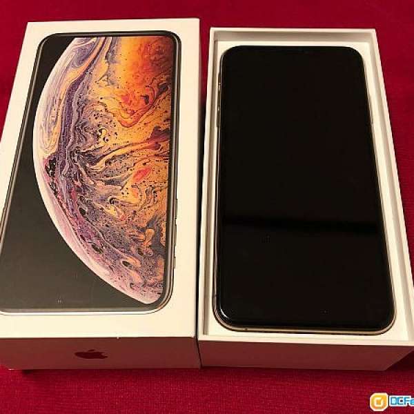 Iphone xs max 256gb 金色 非台機 有單有盒 買2月3日 保去到 2019年2月2日 9300hk