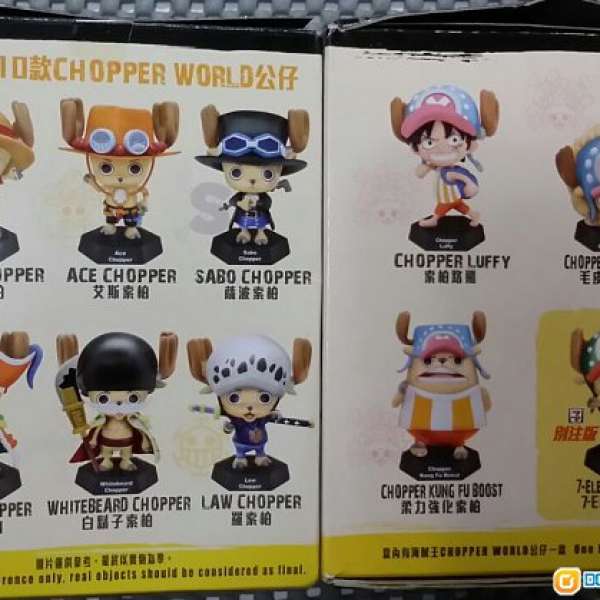 [朗屏] 7-11 索柏 Chopper Word One PIECE 海賊王 公仔 (全套/單隻) 玩具 擺設 toy