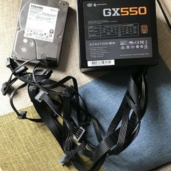 Toshiba 2TB 硬碟 & Cooler Master GX550火牛