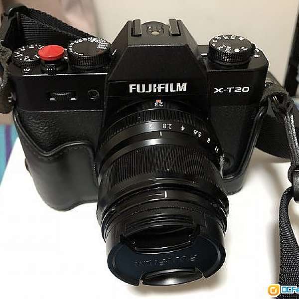 Fujifilm X T20 body + fuji 23mm F2.0 95% new 有單全套有盒