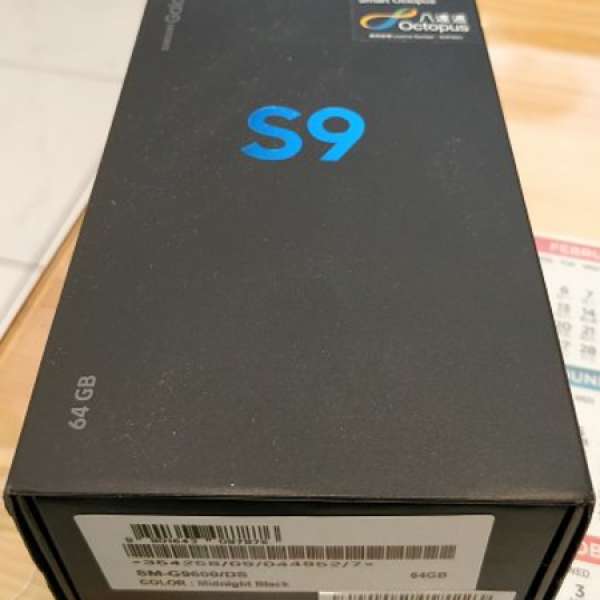 SAMSUMG GALAXY S9 SM-9600/DS 港行64GB M-BLACK