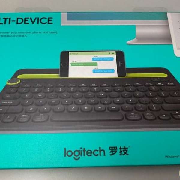 Logitech K480 Multi-Device Keyboard 多功能藍牙鍵盤, 100% New