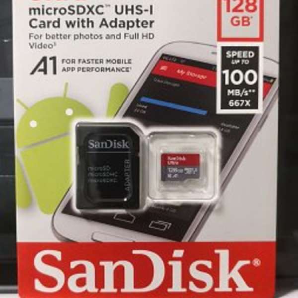 全新Sandisk 128GB MicroSD