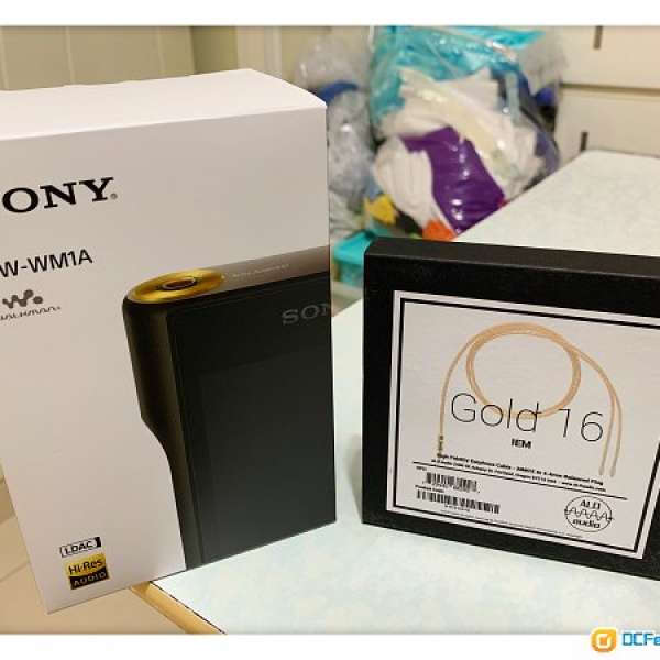 [ FS ] Sony NW-WM1A 黑磚 + ALO Gold 16 4.4mm MMCX 耳機升級線