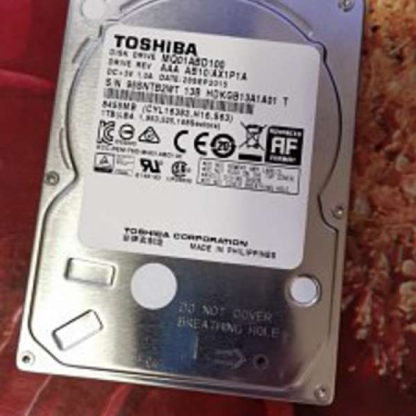 TOSHIBA 2.5" 1.0TB HDD
