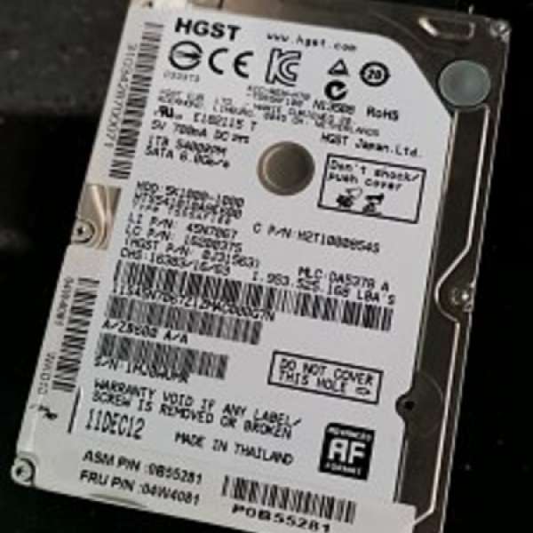 HITACHI  2.5" 1.0TB HDD