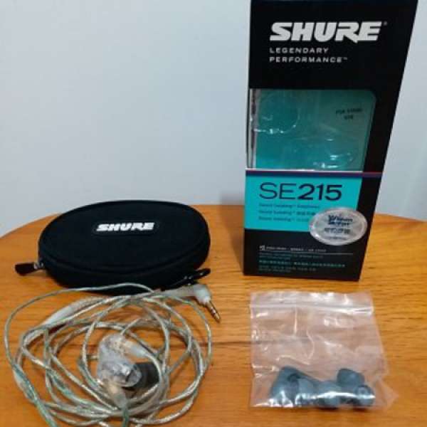 Shure SE215 入耳式耳機 (透明)
