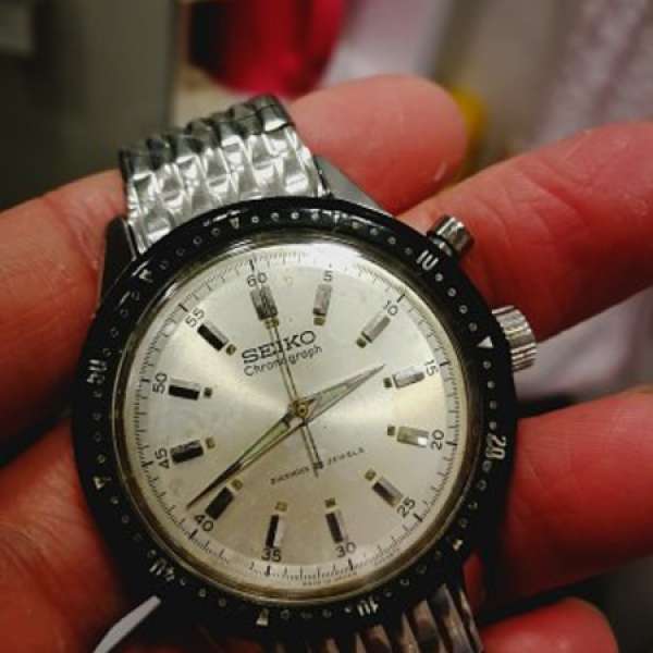 Seiko 1st single button chronograph 精工第一代單stop計時 45899