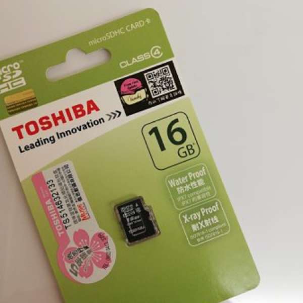 全新 toshiba 16GB microsdhc card class 4