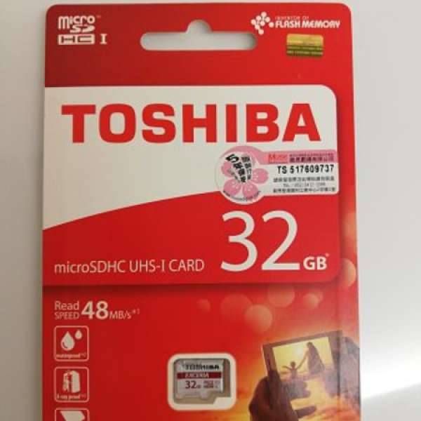 全新 Toshiba 32GB microsdhc uhs-i card