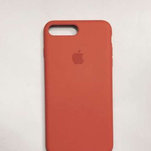 95%新iphone 8Plus和7Plus適用的紅色皮革護殼保護套