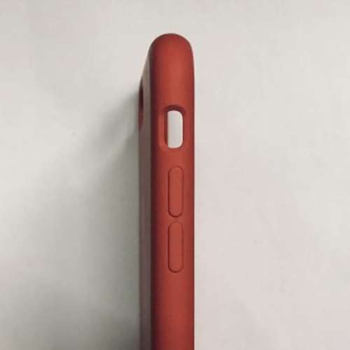95%新iphone 8Plus和7Plus適用的紅色皮革護殼保護套