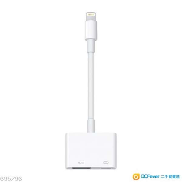 Apple 原廠 Lightning Digital AV 轉換器 iOS iPhone 駁 HDMI