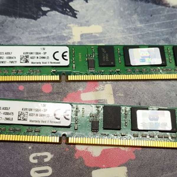 KINGSTON DDR3 1600MHZ 4GBx2 = 8GB