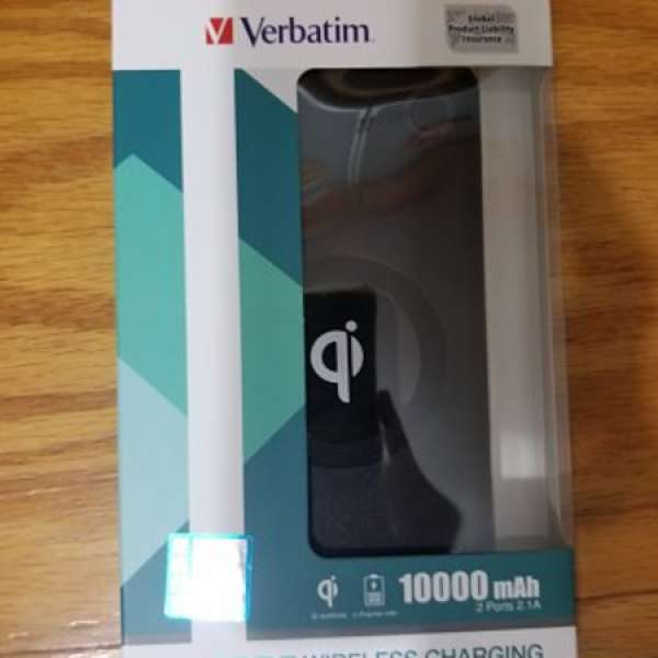 全新未開封 Verbatim 10000mAh 無線充電Power Pack尿袋