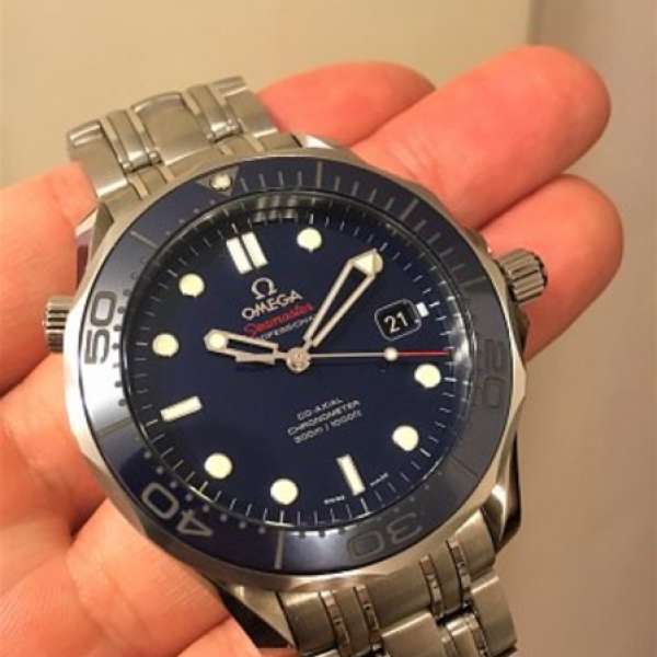 Like New! Omega Seamaster 300 Blue 41mm Full Set! (not rolex, tudor)