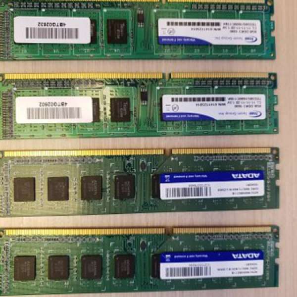 8G DDR3 1600 Ram Total 4 pieces 90% new