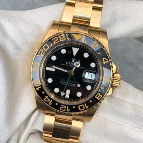 Rolex GMT 116718LN 18K Yelleow Gold Black Dial