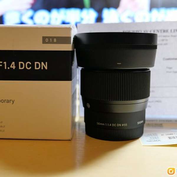Sigma 56mm F1.4 Sony E Mount for A6500 A6400 A6300 行貨99%新