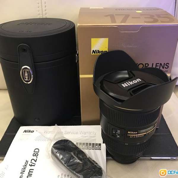 Nikon AF-S 17-35mm 2.8D IF-ED (97% new) box set