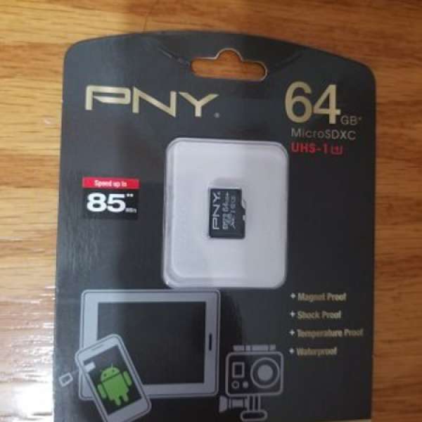 全新 PNY 64GB MicroSDXC card   64GB SD 外置記憶咭