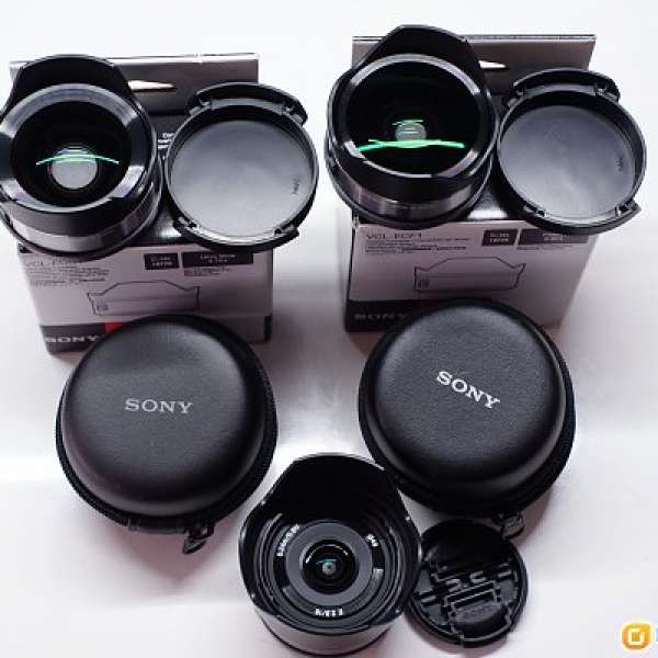 Sony E 16mm 2.8, VCL-ECF1 & VCL-ECUI