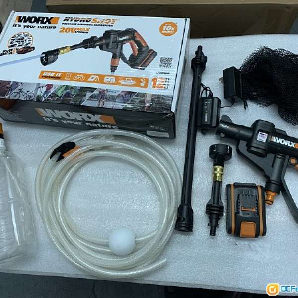 半價賣 WORX 高壓洗車機WG629E 無線鋰電洗車水槍