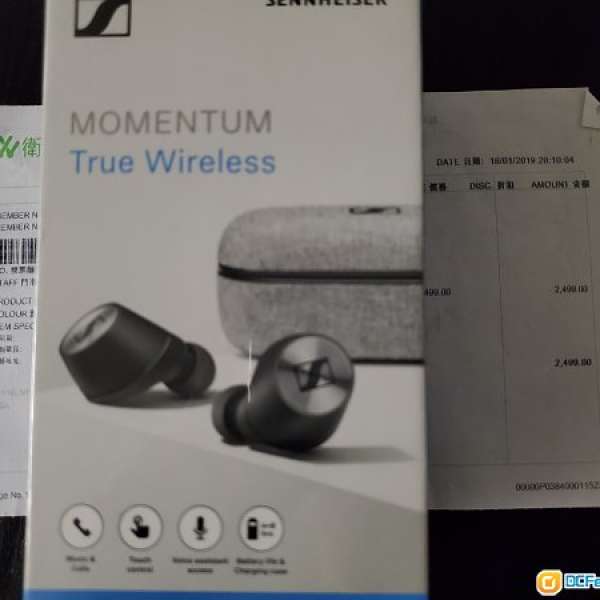 95% 新 Sennheiser Momentum True Wireless耳機 行貨 購自衞訊