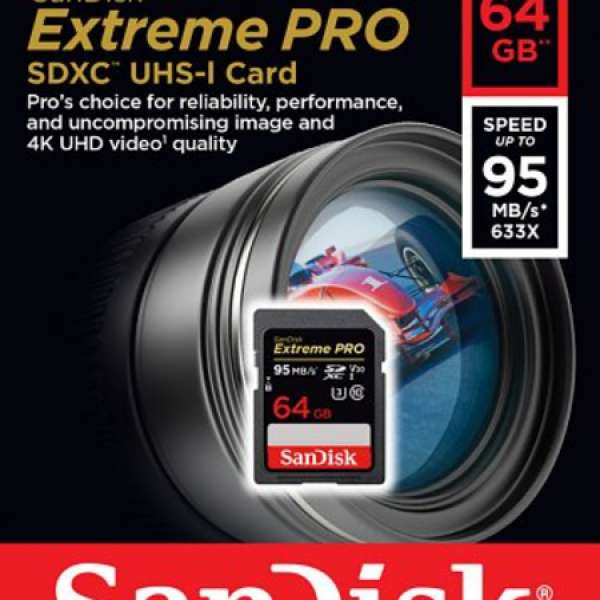 SanDisk Extreme Pro SDHC/SDXC UHS-I 64GB