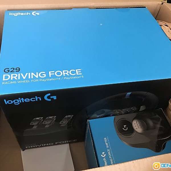 (現貨）全新水貨Logitech G29 + Driving Force變速器套裝 (G29 Wheel 軚盤 + SHIFTER