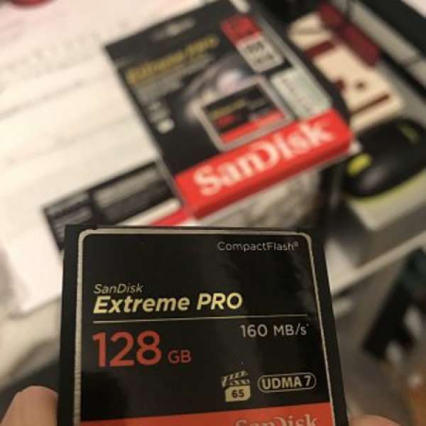 SanDisk Extreme Pro CF card 128GB (4K video, high speed photo)