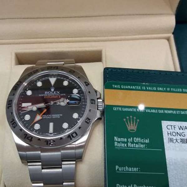 Rolex Explorer II 橙針 216570 行貨 98% NEW