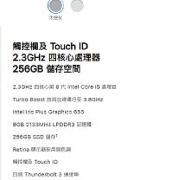 MacBook Pro 2018 13 inch with Touch Bar Grey全新未開箱 送配件