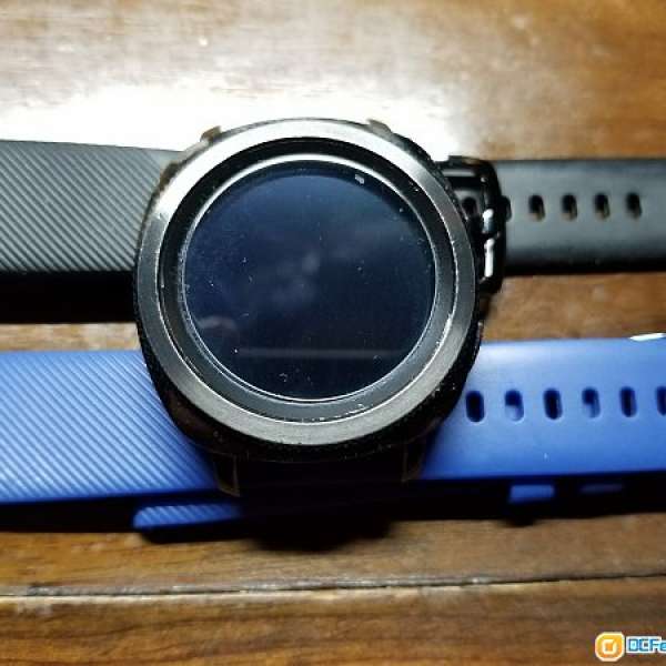 85%新 Samsung Gear Sport SM-R600 黑色 50m防水 SmartWatch 智能手錶 iOS