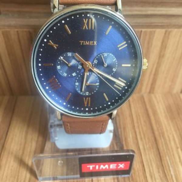 全新Timex TW2R29100 Southview 41 Multifunction Tan/Blue 手錶