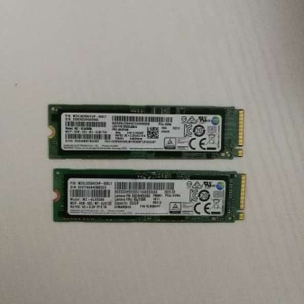Samsung PM961 256g M2接口NVMe SSD